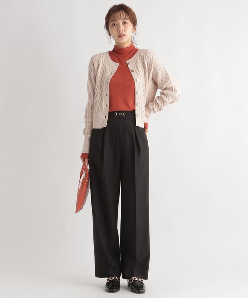 Andemiu（アンデミュウ）の「【ブラックWEB限定】ビットツキストレートパンツ174322（その他パンツ・レディース・オフホワイト/ブラック/グレー/ピンク・FREE）」の20枚目の写真