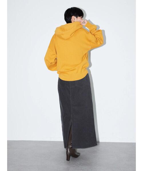 AMERICAN HOLIC（アメリカンホリック）の「総針ニットパーカー（パーカー・レディース・ラベンダー/オレンジ/ブルー/アイボリー・L/M）」の22枚目の写真