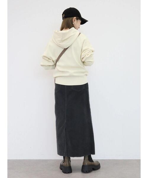 AMERICAN HOLIC（アメリカンホリック）の「総針ニットパーカー（パーカー・レディース・ラベンダー/オレンジ/ブルー/アイボリー・L/M）」の18枚目の写真