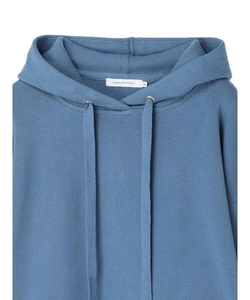 AMERICAN HOLIC（アメリカンホリック）の「総針ニットパーカー（パーカー・レディース・ラベンダー/オレンジ/ブルー/アイボリー・L/M）」の15枚目の写真