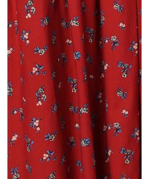 sm2rhythm（サマンサモスモスリズム）の「花柄プリントタックワンピース（ワンピース・レディース・ブラック/レッド/グリーン・ﾌﾘ-）」の10枚目の写真