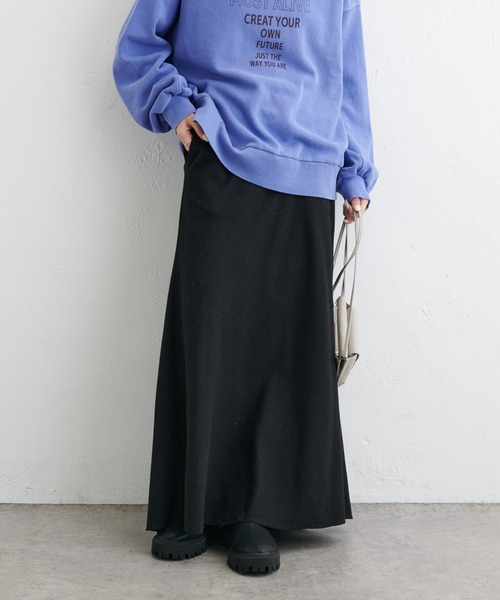 PUAL CE CIN（ピュアルセシン）の「ウール混プチマーメイドスカート（スカート・レディース・ブラウン/ブラック・FREE）」の6枚目の写真