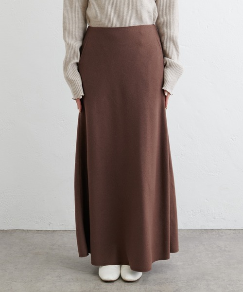 PUAL CE CIN（ピュアルセシン）の「ウール混プチマーメイドスカート（スカート・レディース・ブラウン/ブラック・FREE）」の14枚目の写真