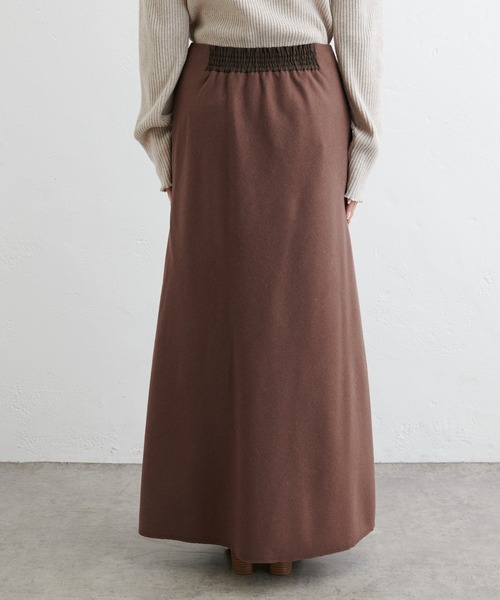 PUAL CE CIN（ピュアルセシン）の「ウール混プチマーメイドスカート（スカート・レディース・ブラウン/ブラック・FREE）」の15枚目の写真