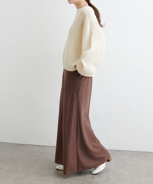 PUAL CE CIN（ピュアルセシン）の「ウール混プチマーメイドスカート（スカート・レディース・ブラウン/ブラック・FREE）」の12枚目の写真