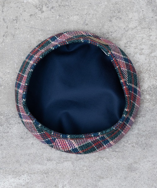 CHILD WOMAN（チャイルドウーマン）の「コットン/リネン　ツイードチェック プレート付きベレー帽（ハンチング/ベレー帽・レディース・ピンク・FREE）」の18枚目の写真