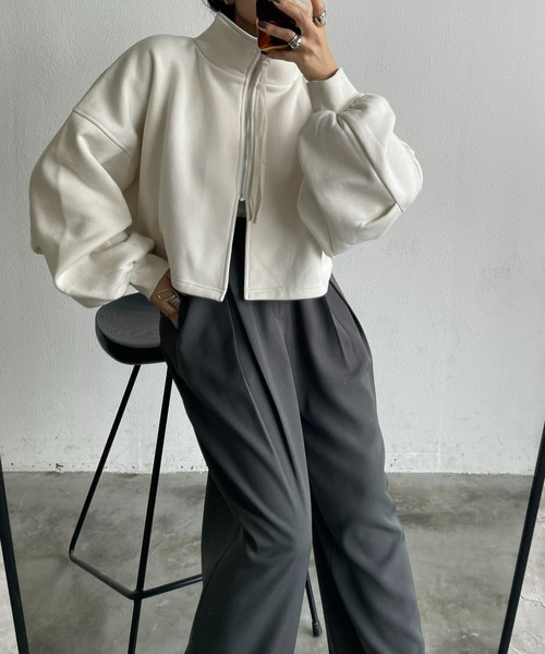 AIC.（エーアイシー）の「【再入荷】2WAY裏起毛ショートブルゾン