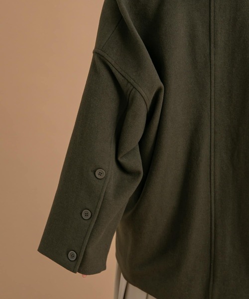LAATO(ラート)の「BIG COLLAR WOOL COAT(その他アウター・レディース・カーキ/グレー系その他・FREE)」の15枚目の写真