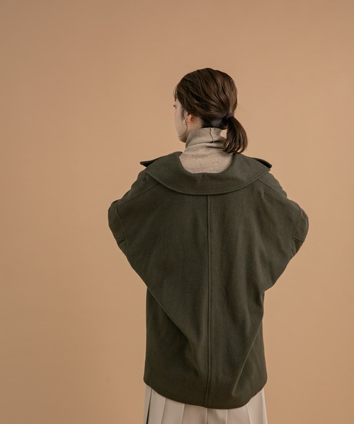 LAATO(ラート)の「BIG COLLAR WOOL COAT(その他アウター・レディース・カーキ/グレー系その他・FREE)」の16枚目の写真