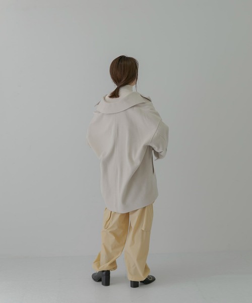 LAATO(ラート)の「BIG COLLAR WOOL COAT(その他アウター・レディース・カーキ/グレー系その他・FREE)」の22枚目の写真