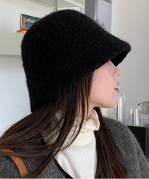 SETUP7（セットアップセブン）の「【SETUP7】小顔効果あり！ボアバケットハット ASH（ハット・レディース）」