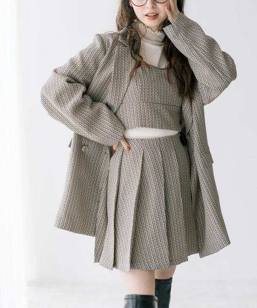 OLIVE des OLIVE（オリーブデオリーブ）の「ロングテーラードジャケット（テーラードジャケット・レディース・ブラック/ベージュ/ネイビー/ライトベージュ/サックスブルー・FREE）」の12枚目の写真