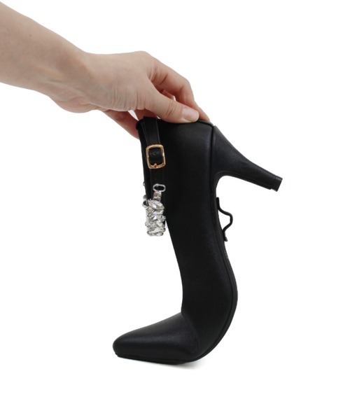 jurer（ジュレ）の「3WAYポインテッドトゥビジューストラップパンプス（パンプス・レディース・ブラック/ゴールド・S/M/L/LL）」の17枚目の写真