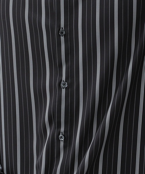 RAGEBLUE（レイジブルー）の「ラグイージーストライプシャツ（シャツ/ブラウス・メンズ・ネイビー/ホワイト系その他/ブラック系その他・MEDIUM/LARGE）」の12枚目の写真