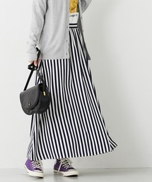 Le temps riche | ストライプフレアスカート＜Le temps riche＞(スカート)