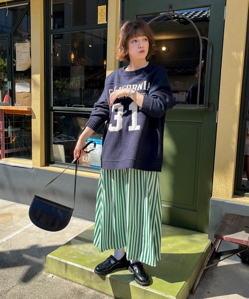 Le temps riche（ルタンリッシュ）の「ストライプフレアスカート＜Le