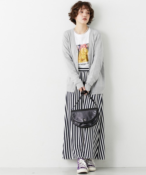 Le temps riche(ルタンリッシュ)の「ストライプフレアスカート<Le temps riche>(スカート・レディース・グリーン/ネイビー/ブラック・LL/M/L)」の20枚目の写真