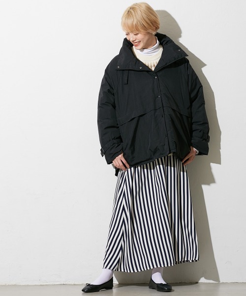 Le temps riche(ルタンリッシュ)の「ストライプフレアスカート<Le temps riche>(スカート・レディース・グリーン/ネイビー/ブラック・LL/M/L)」の21枚目の写真