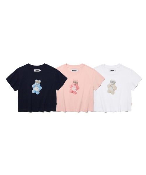 ☆KIRSH☆ Witty Bunny Tomboy Crop T-Shirt Navy KIRSH Witty Bunny Tomboy Crop Tee Shirt Navy | Basic Tees