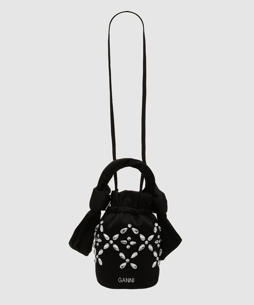GANNI（ガニー）の「Occasion Top Handle Bag Embellishment（トートバッグ・レディース・ブラック・ONE SIZE）」の7枚目の写真
