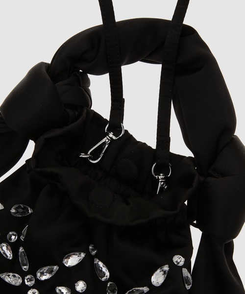 GANNI（ガニー）の「Occasion Top Handle Bag Embellishment（トートバッグ・レディース・ブラック・ONE SIZE）」の5枚目の写真