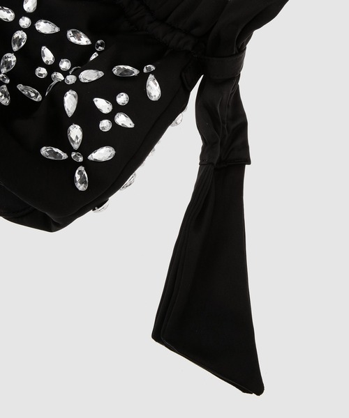 GANNI（ガニー）の「Occasion Top Handle Bag Embellishment（トートバッグ・レディース・ブラック・ONE SIZE）」の4枚目の写真