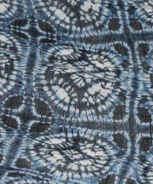 AD56（エーディーチンクワンタセイ）の「＜AD56＞麻 チェック ポケットチーフ（ポケットチーフ・メンズ・ナチュラル/ネイビー・FREE）」の4枚目の写真