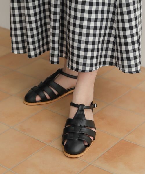 URBAN RESEARCH DOORS（アーバンリサーチドアーズ）の「グルカサンダル（サンダル・レディース・ブラック/ホワイト・36/37/38）」の5枚目の写真