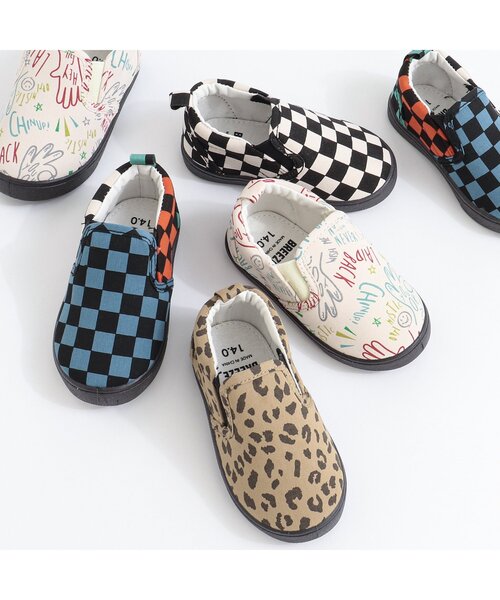 BREEZE（ブリーズ）の「４柄スリッポン（スニーカー・キッズ・レインボー/ベージュ/ブラック/キャメル・14/17/16/15 /19/18）」の5枚目の写真