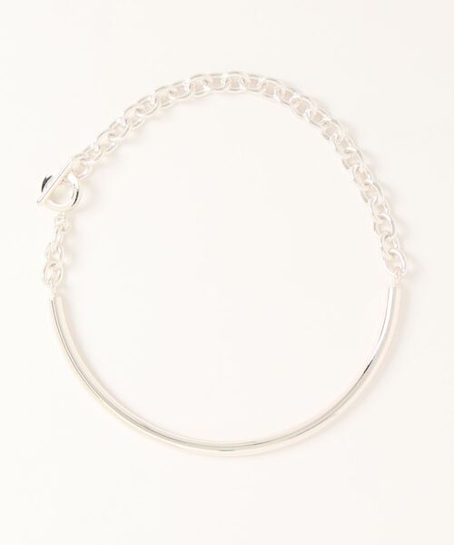 tone(トーン)の「【aussi/オッスィー】チェーン×ライン ラウンド メタル チョーカー(ニッケルフリー)(チョーカー・レディース・ゴールド/シルバー・FREE)」の10枚目の写真