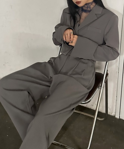 LVEU.（ラブユ.）の「【LVEU.】メローハイネックシースルーレーストップス / トップス カットソー シアー シースルー レース 刺繍 ハイネック 花柄 ホワイト ブラック カーキ ネイビー（Tシャツ/カットソー・レディース・ホワイト/ネイビー/ブラック/カーキ・FREE）」の21枚目の写真