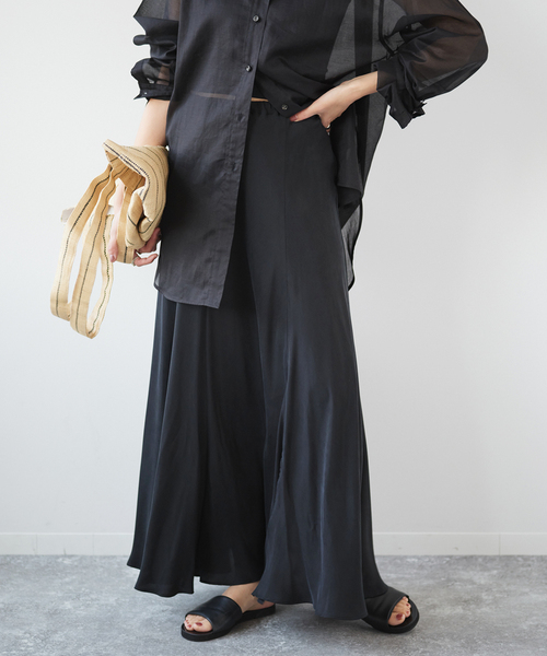 Plage Fibril ギャザーロングスカート　36 Plage Washable Fibril ギャザーロングスカート36