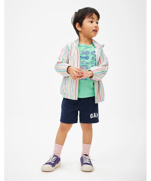 GAP（ギャップ）の「GAPロゴ プルオン スウェット ショートパンツ (幼児)（スウェットパンツ・キッズ・ブルー/ライトグレー・12-18M/18-24M/3 YRS/5 YRS/4 YRS/2 YRS/6-12M）」の8枚目の写真