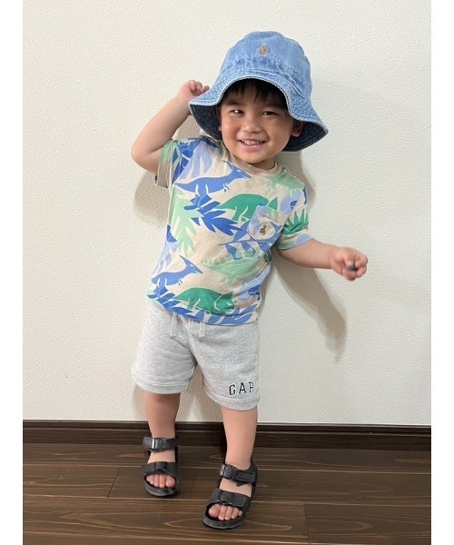 GAP（ギャップ）の「GAPロゴ プルオン スウェット ショートパンツ (幼児)（スウェットパンツ・キッズ・ブルー/ライトグレー・12-18M/18-24M/3 YRS/5 YRS/4 YRS/2 YRS/6-12M）」の6枚目の写真