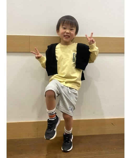 GAP（ギャップ）の「GAPロゴ プルオン スウェット ショートパンツ (幼児)（スウェットパンツ・キッズ・ブルー/ライトグレー・12-18M/18-24M/3 YRS/5 YRS/4 YRS/2 YRS/6-12M）」の7枚目の写真