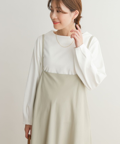 URBAN RESEARCH DOORS（アーバンリサーチドアーズ）の「ボートネックコットンポンチプルオーバー（Tシャツ/カットソー・レディース・ミント/オフホワイト/ブラック・MEDIUM）」の7枚目の写真