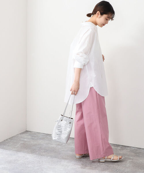 NOLLEY’S(ノーリーズ)の「◇【WEB限定サイズあり】撥水ワイドイージーパンツ(その他パンツ・レディース・ホワイト/ピンク/ブラック・34/36/38/40)」の18枚目の写真