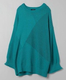 JEANASIS | パターンキリカエメッシュプルオーバー/191686(ニット/セーター)