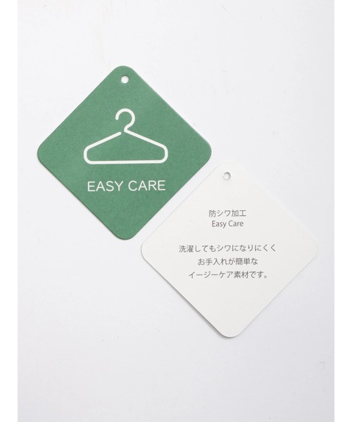 Samansa Mos2（サマンサ モスモス）の「【リンネル5月号掲載アイテム】【イージーケア＋UVカット】お手入れラクラクシャツワンピ（シャツワンピース・レディース・ネイビー/ピンク/イエロー/ブルー/ミント/ベージュ・ﾌﾘ-）」の12枚目の写真