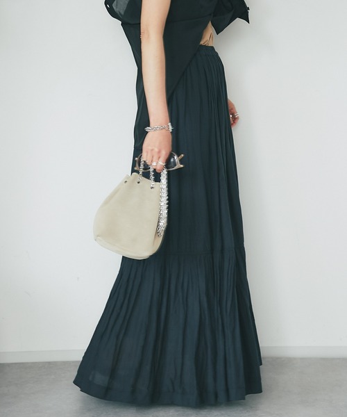 RIVE DROITE（リヴドロワ）の「コットンギャザーロングスカート