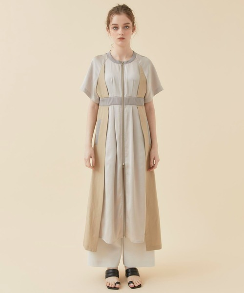 CITY TOKYO（シティトウキョウ）の「レイヤードスポーツワンピース（ワンピース・レディース・ベージュ/カーキ/ブルー・1/2）」の22枚目の写真