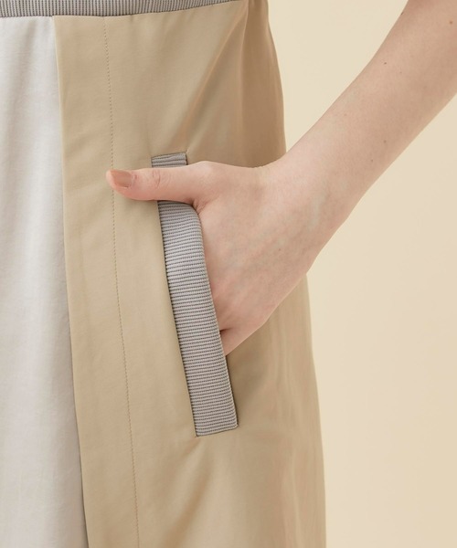 CITY TOKYO（シティトウキョウ）の「レイヤードスポーツワンピース（ワンピース・レディース・ベージュ/カーキ/ブルー・1/2）」の9枚目の写真