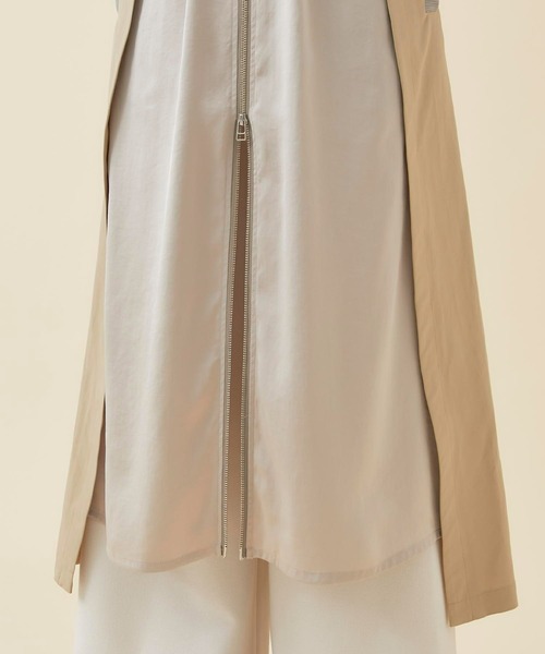 CITY TOKYO（シティトウキョウ）の「レイヤードスポーツワンピース（ワンピース・レディース・ベージュ/カーキ/ブルー・1/2）」の14枚目の写真