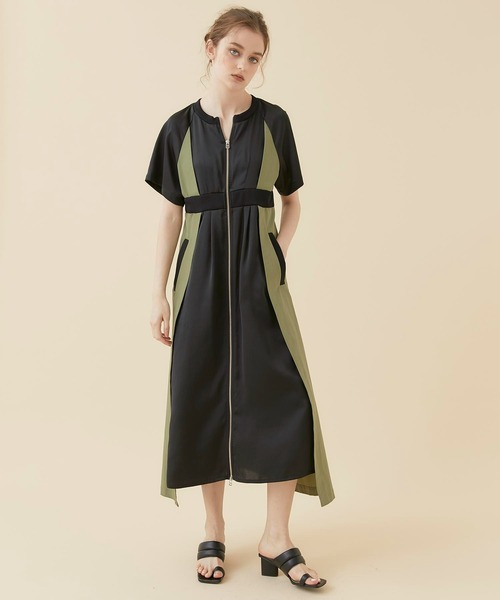 CITY TOKYO（シティトウキョウ）の「レイヤードスポーツワンピース（ワンピース・レディース・ベージュ/カーキ/ブルー・1/2）」の19枚目の写真