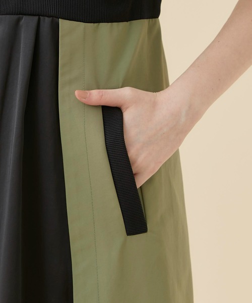 CITY TOKYO（シティトウキョウ）の「レイヤードスポーツワンピース（ワンピース・レディース・ベージュ/カーキ/ブルー・1/2）」の6枚目の写真