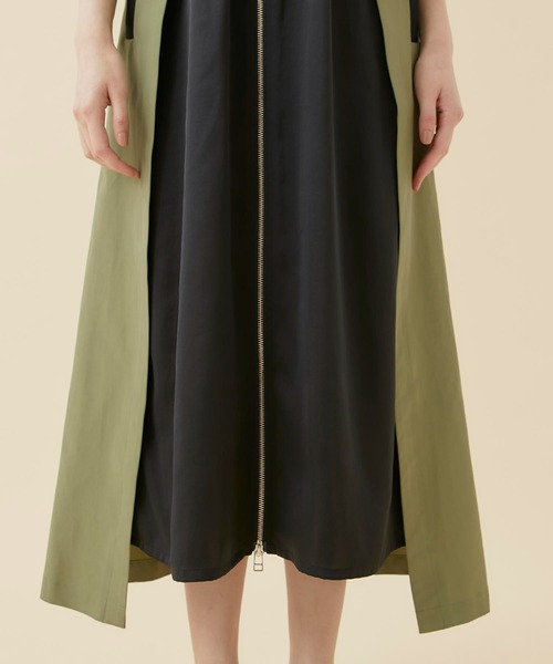 CITY TOKYO（シティトウキョウ）の「レイヤードスポーツワンピース（ワンピース・レディース・ベージュ/カーキ/ブルー・1/2）」の20枚目の写真