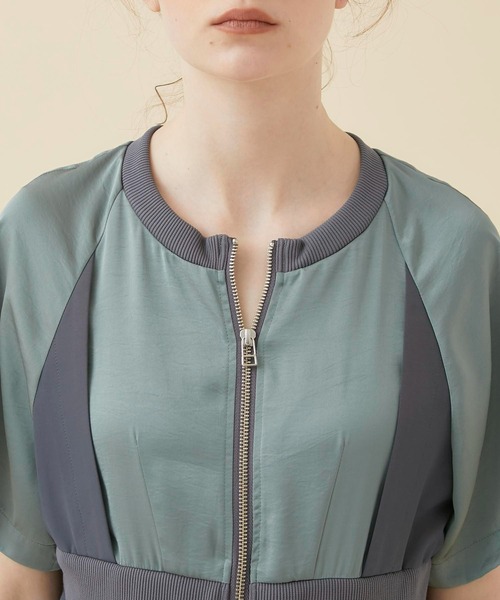 CITY TOKYO（シティトウキョウ）の「レイヤードスポーツワンピース（ワンピース・レディース・ベージュ/カーキ/ブルー・1/2）」の21枚目の写真