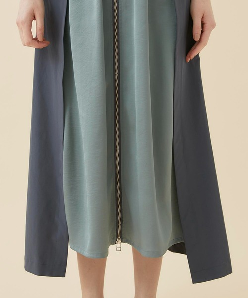 CITY TOKYO（シティトウキョウ）の「レイヤードスポーツワンピース（ワンピース・レディース・ベージュ/カーキ/ブルー・1/2）」の12枚目の写真