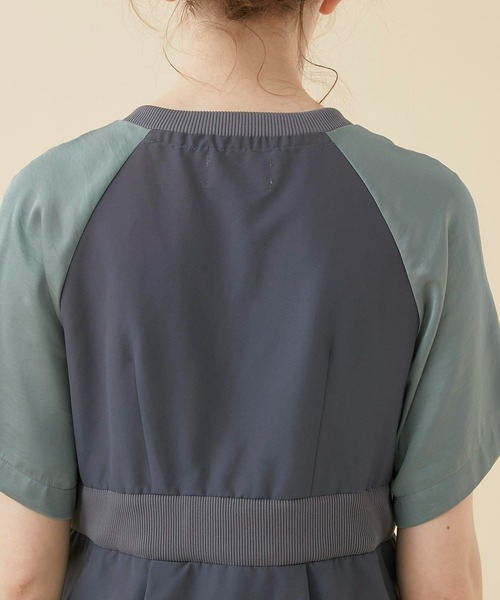 CITY TOKYO（シティトウキョウ）の「レイヤードスポーツワンピース（ワンピース・レディース・ベージュ/カーキ/ブルー・1/2）」の17枚目の写真