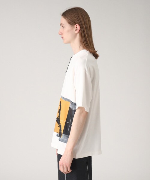 tk.TAKEO KIKUCHI（ティーケータケオキクチ）の「◆ネガポートレートギミックTシャツ（Tシャツ/カットソー・メンズ・ホワイト/ブラック・01/02/03）」の5枚目の写真